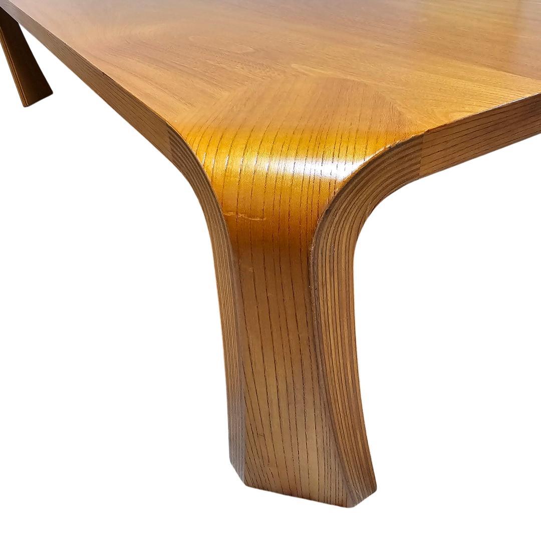 天童木工 Tendo 座卓 150×90 バチ脚 曲木 ローテーブル 和モダン