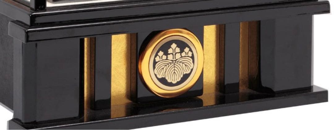 上杉謙信　東京久月　五月人形　家紋付き兜飾り収納セット・本金彩箔押