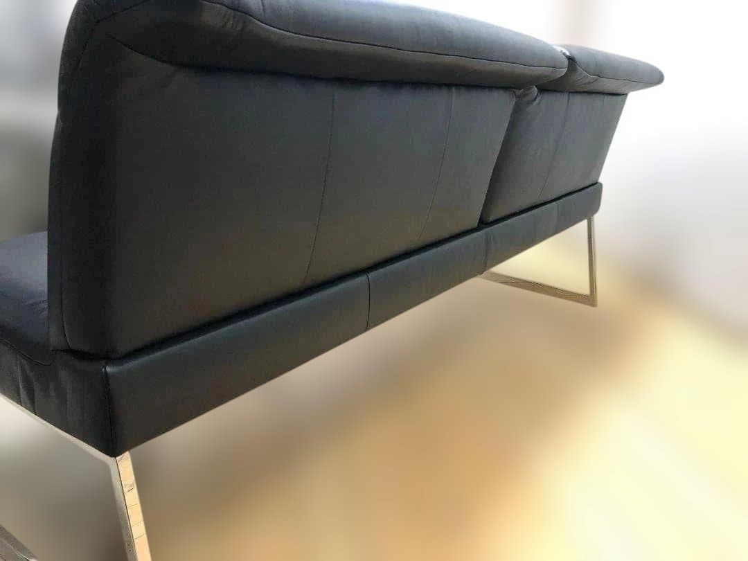 送料無料 JOOP! ヨープ ヒモラ ドイツ 本革 3人掛けソファ 黒 5041