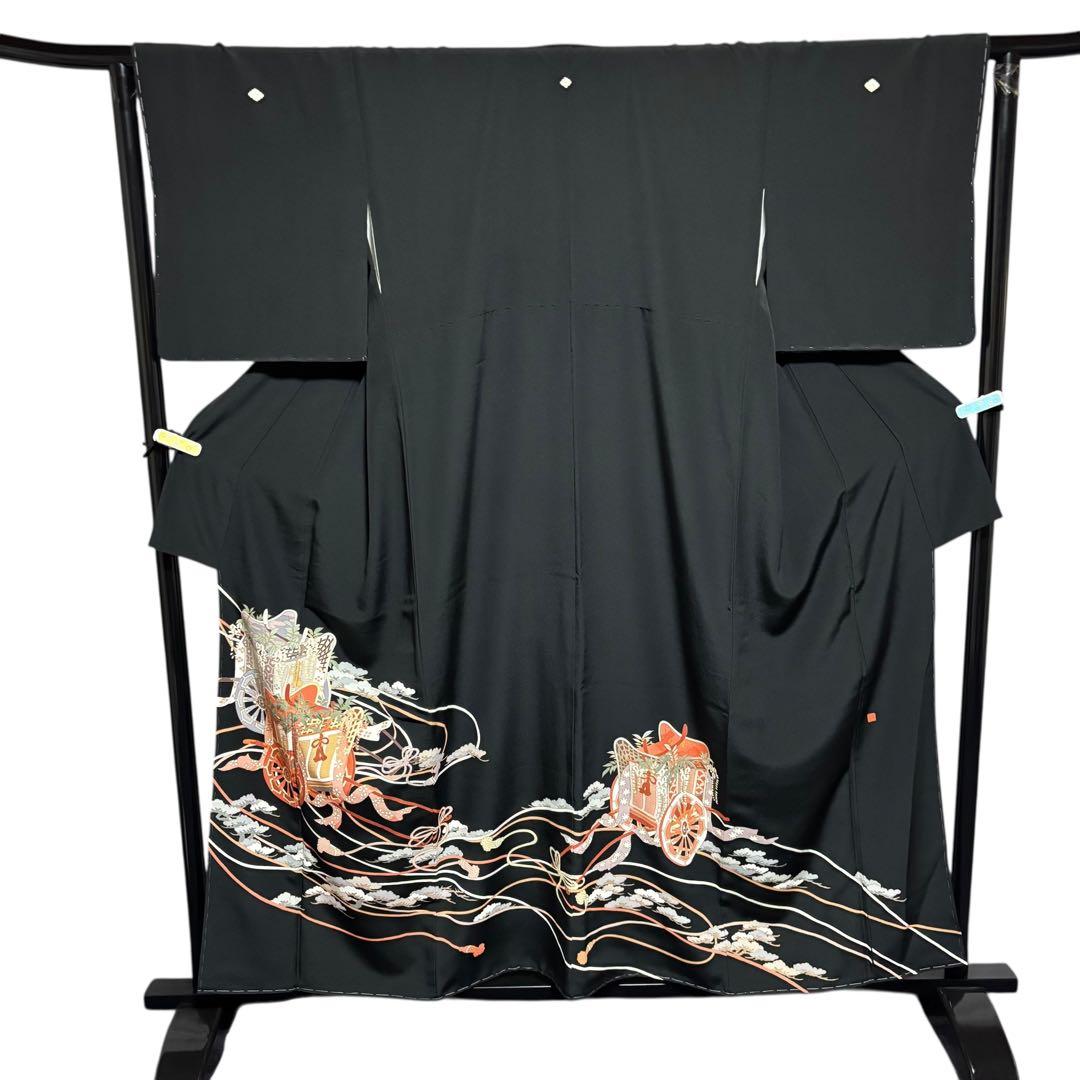 未使用近い　美品　袷　作家　正絹　黒留袖　フルセット　4点 西陣袋帯