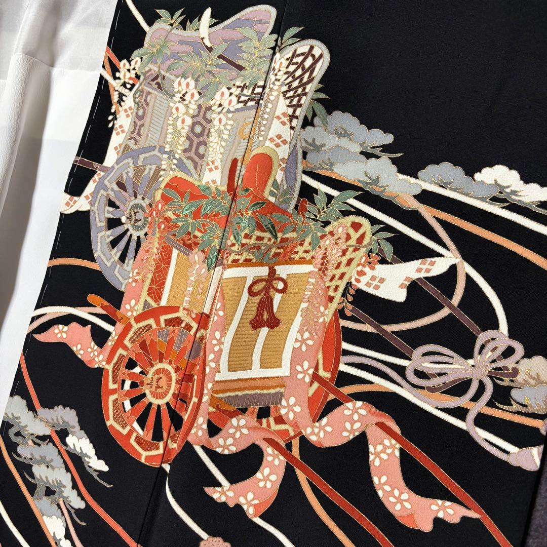 未使用近い　美品　袷　作家　正絹　黒留袖　フルセット　4点 西陣袋帯