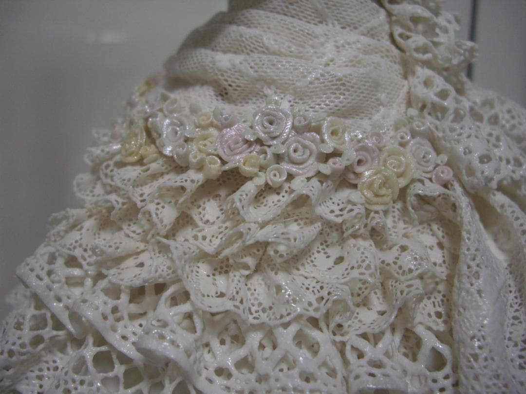 ★陶製レースドール★ウエディングドレス★結婚式★レース人形