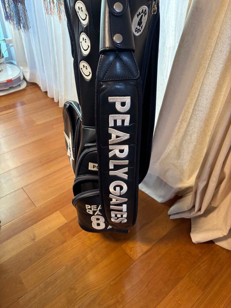 パーリーゲイツ　ロゴ入り　キャディバッグ 紺