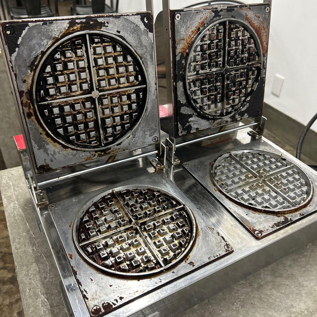 【ワッフルメーカー】ST-2（サンテック）/業務用ワッフル/ワッフル機械