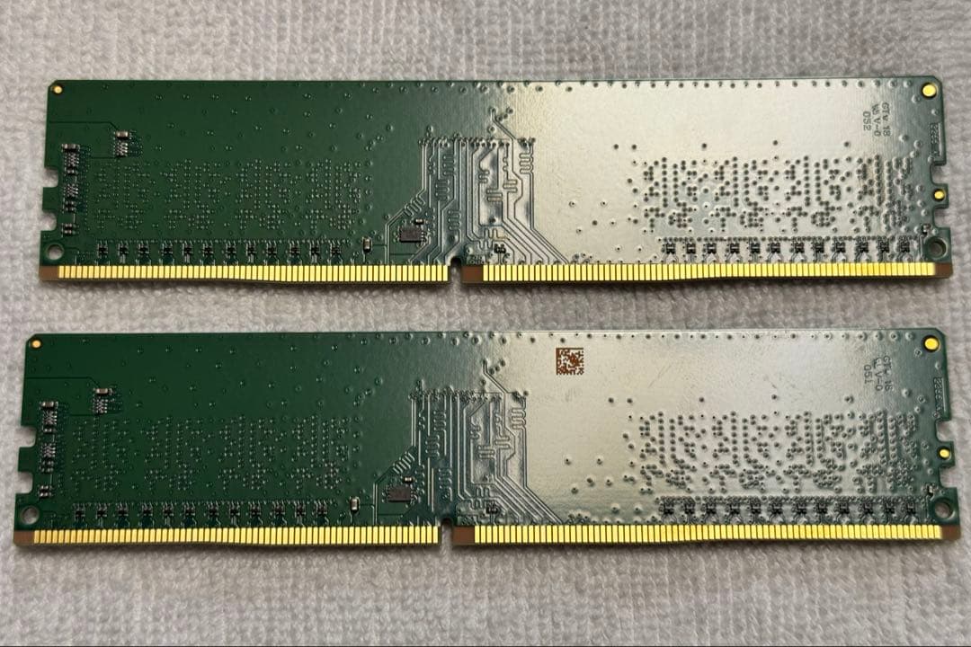 【動作確認】Crucial製DDR4 8GBメモリ2枚セット 16GB