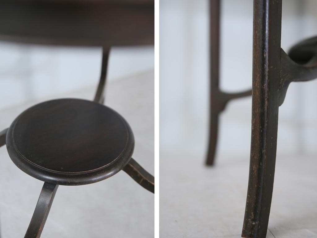 英国アンティーク木製サイドテーブル/オケージョナル/ウィンドウ机/(79-109