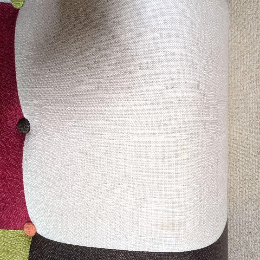 最終値下げ美品パッチワークソファベッド　リクライニング三人掛け　クッション付き☆