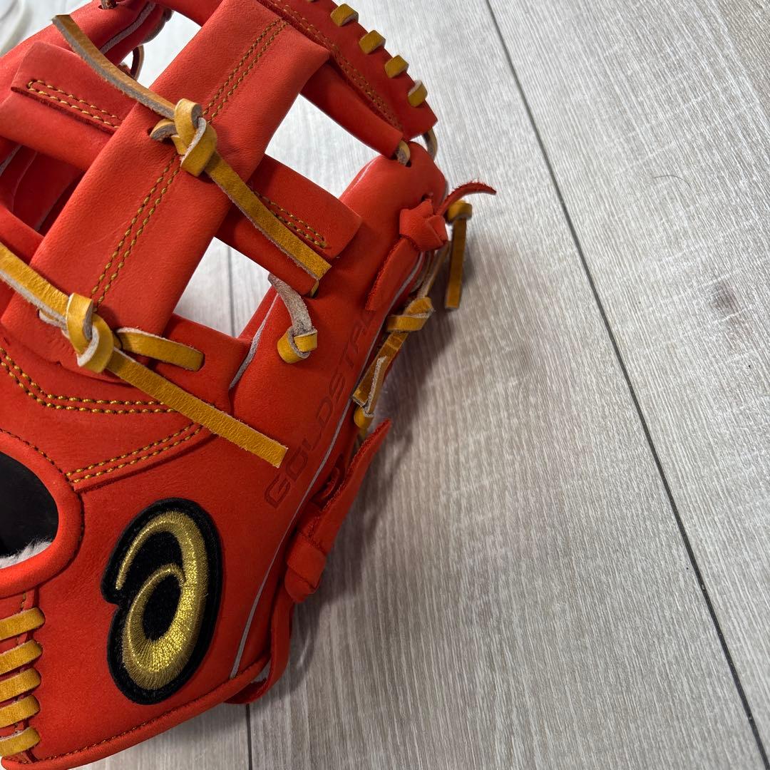 ASICS ゴールドステージ 軟式グローブ オレンジ