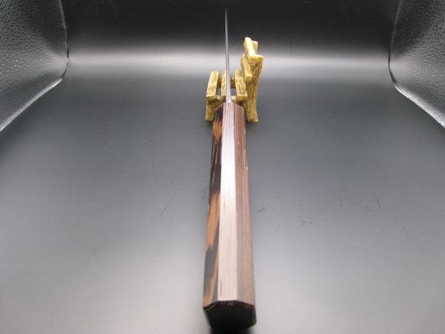 [新品未使用] 和牛刀 210mm 白紙2号 磨き仕上げ ウエンジ 八角