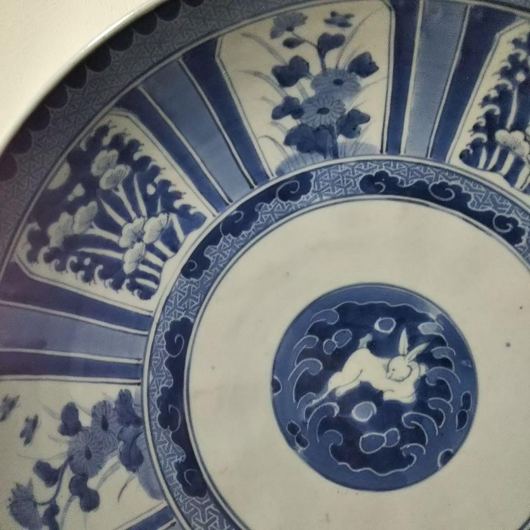 古伊万里  波兎 文様  大皿 ２百年以上前