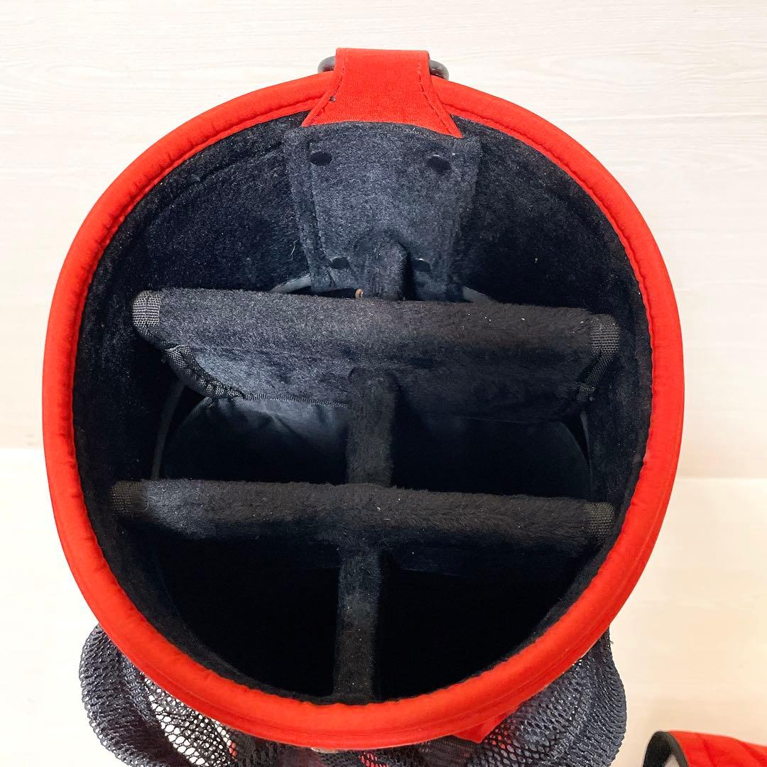 muスポーツ エムユースポーツ キャディバッグ 6分割 8.5型 男女兼用 赤