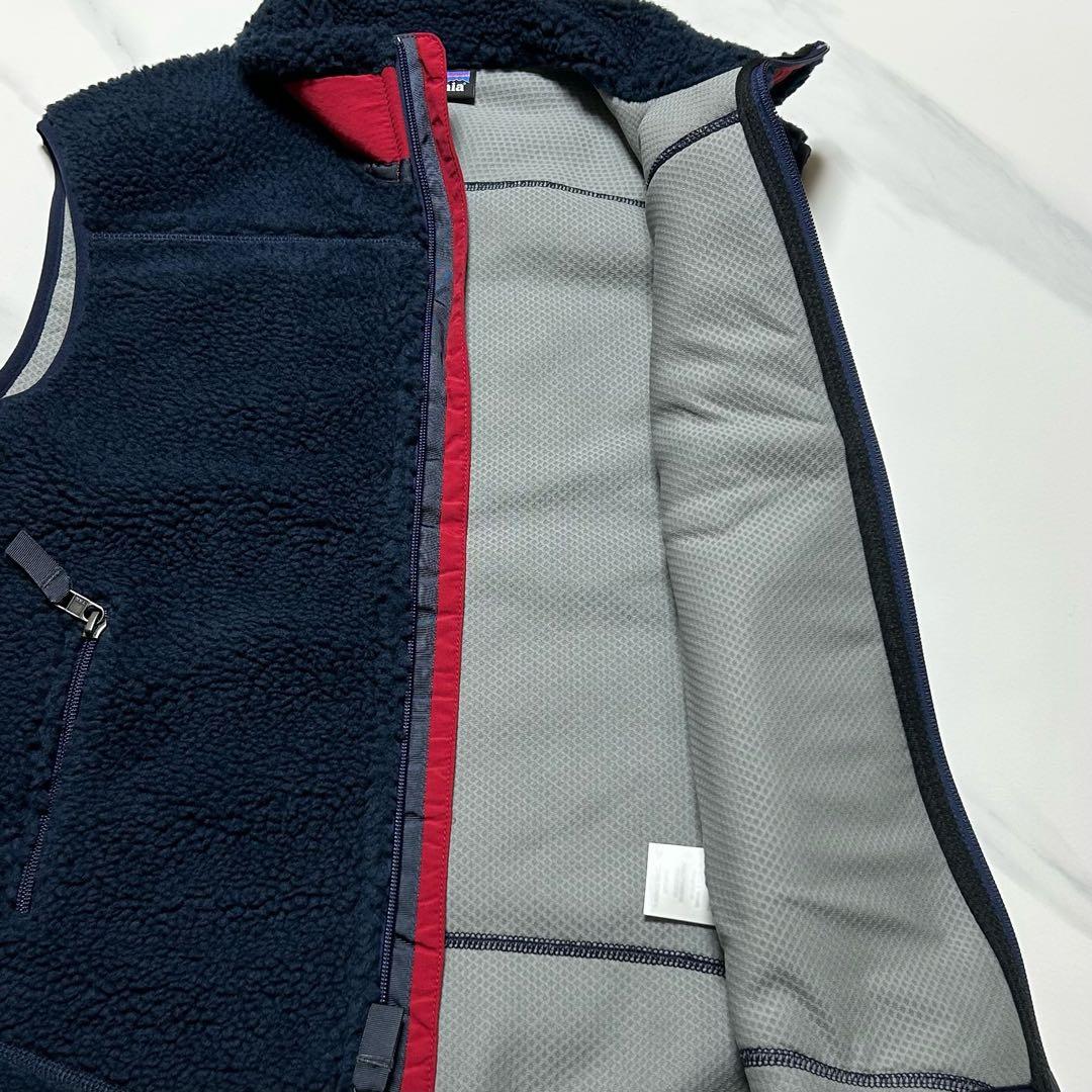 【XXS】美品 パタゴニア クラシック レトロX ベスト ネイビー レッド