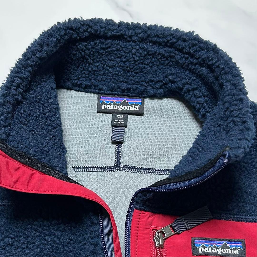 【XXS】美品 パタゴニア クラシック レトロX ベスト ネイビー レッド