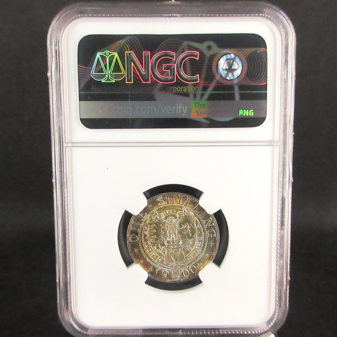 1900 イギリス シリング 銀貨 ヴィクトリア NGC アンティーク 