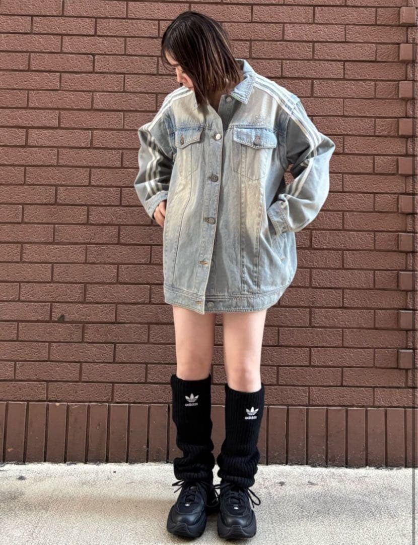 新品　adidas originalsレッグウォーマー　ブラック　IY4104