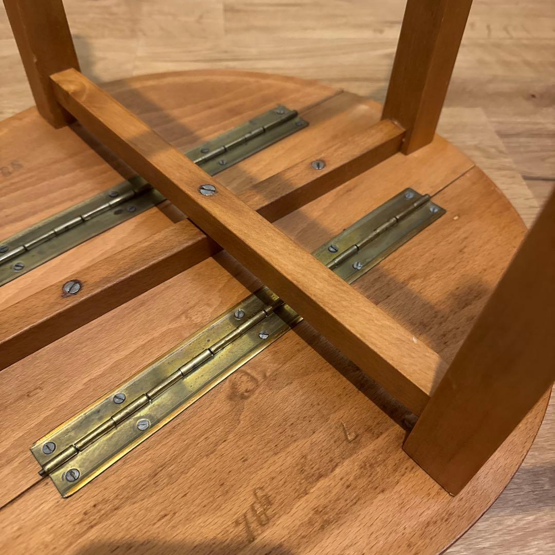 イギリスアンティーク フォールディングテーブル 天然木 折りたたみテーブル