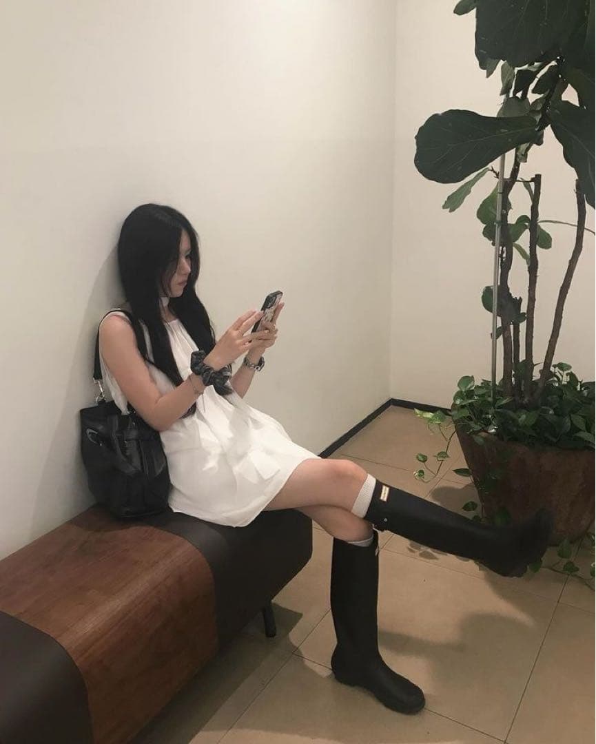 新品　HUNTER WOMENS ORIGINAL TALL BOOT 24cm