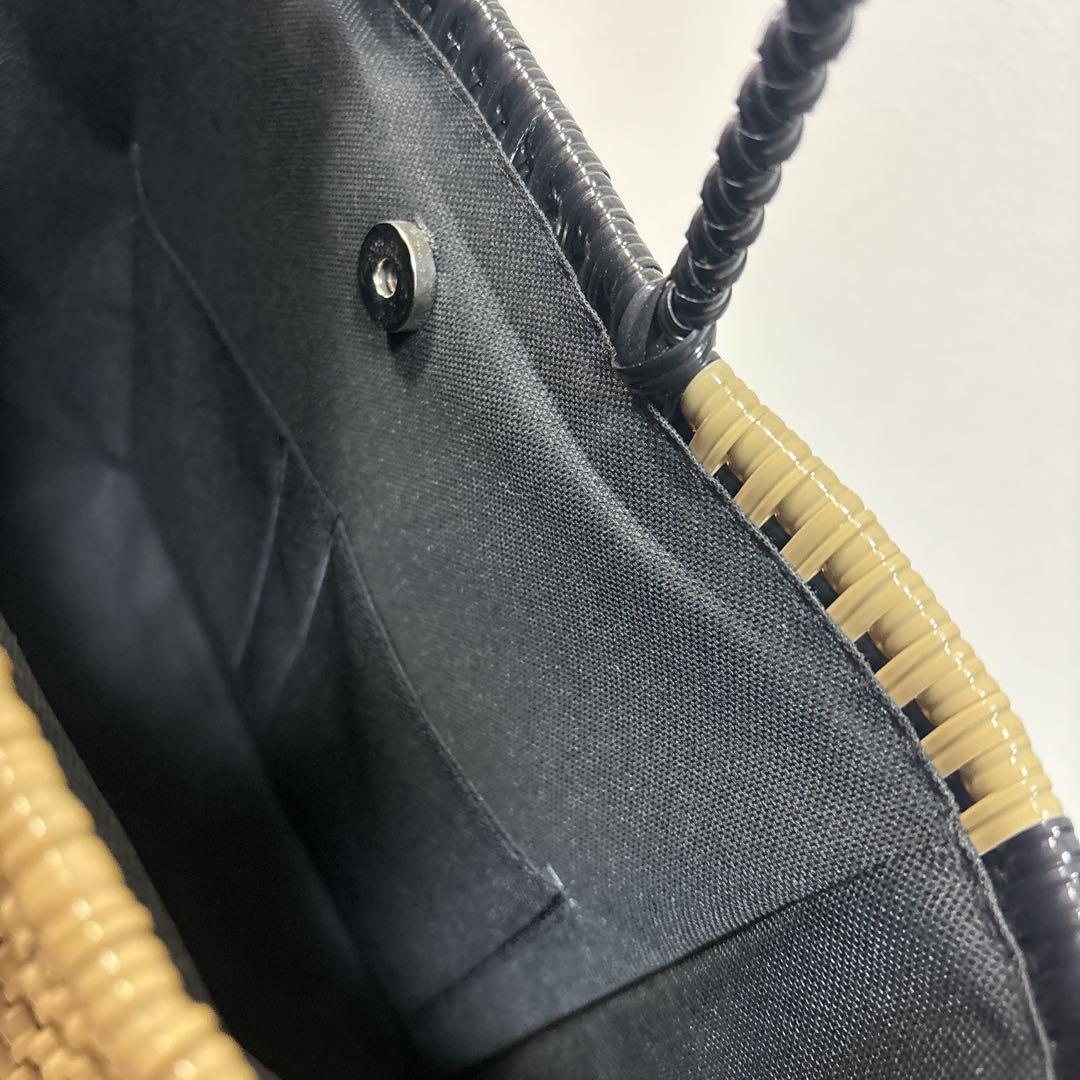WOVEN ウーヴンエブリデイトートメルカドバッグ かごバック　ブラック
