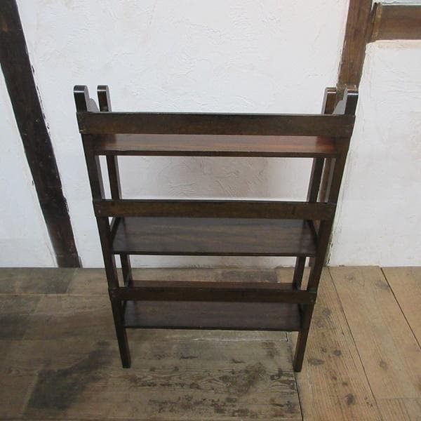 英国 アンティーク 家具 ブックシェルフ ブックケース 本棚 飾り棚 6705d