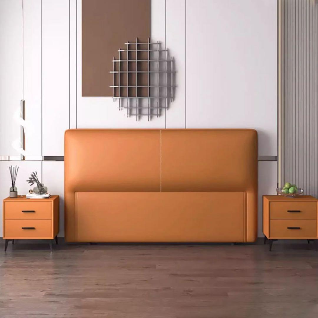 レザーモダンベッド キングサイズ