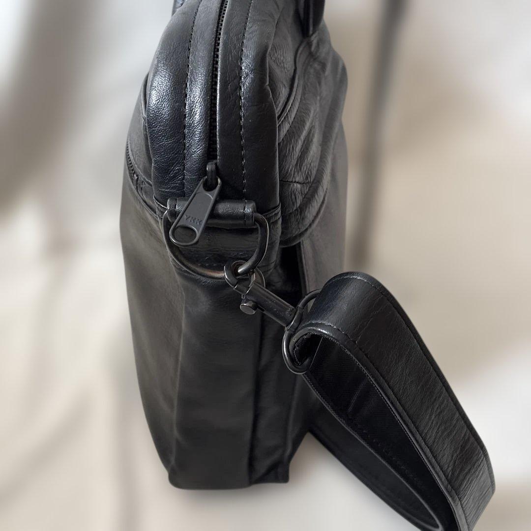 美品✨ポーター　ビジネスバッグ　オールレザー　2way ブラック　シボ革