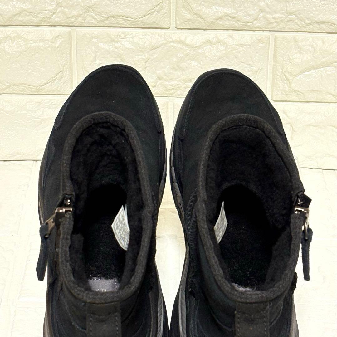 UGG アグ スエード サイドジップ ショートブーツ 黒 ブラック25cm