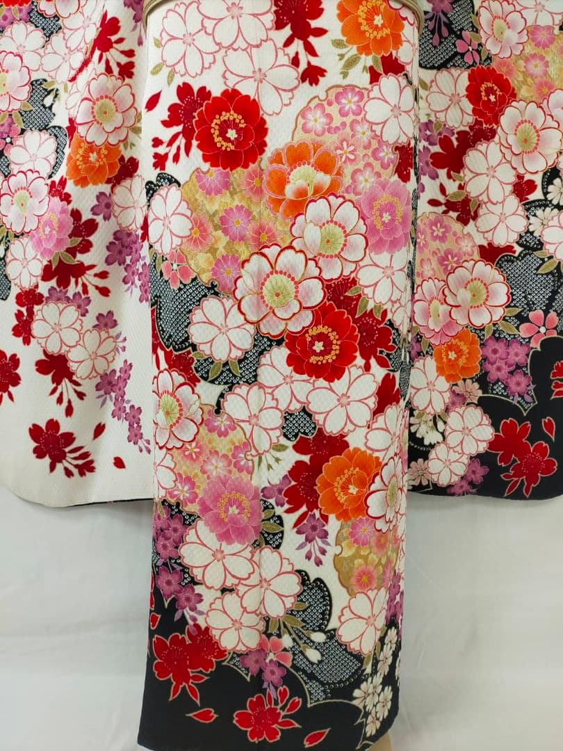 売約済み【WA-Modern】★★豪華絢爛!!　正絹絞り振袖7点フルセット★★