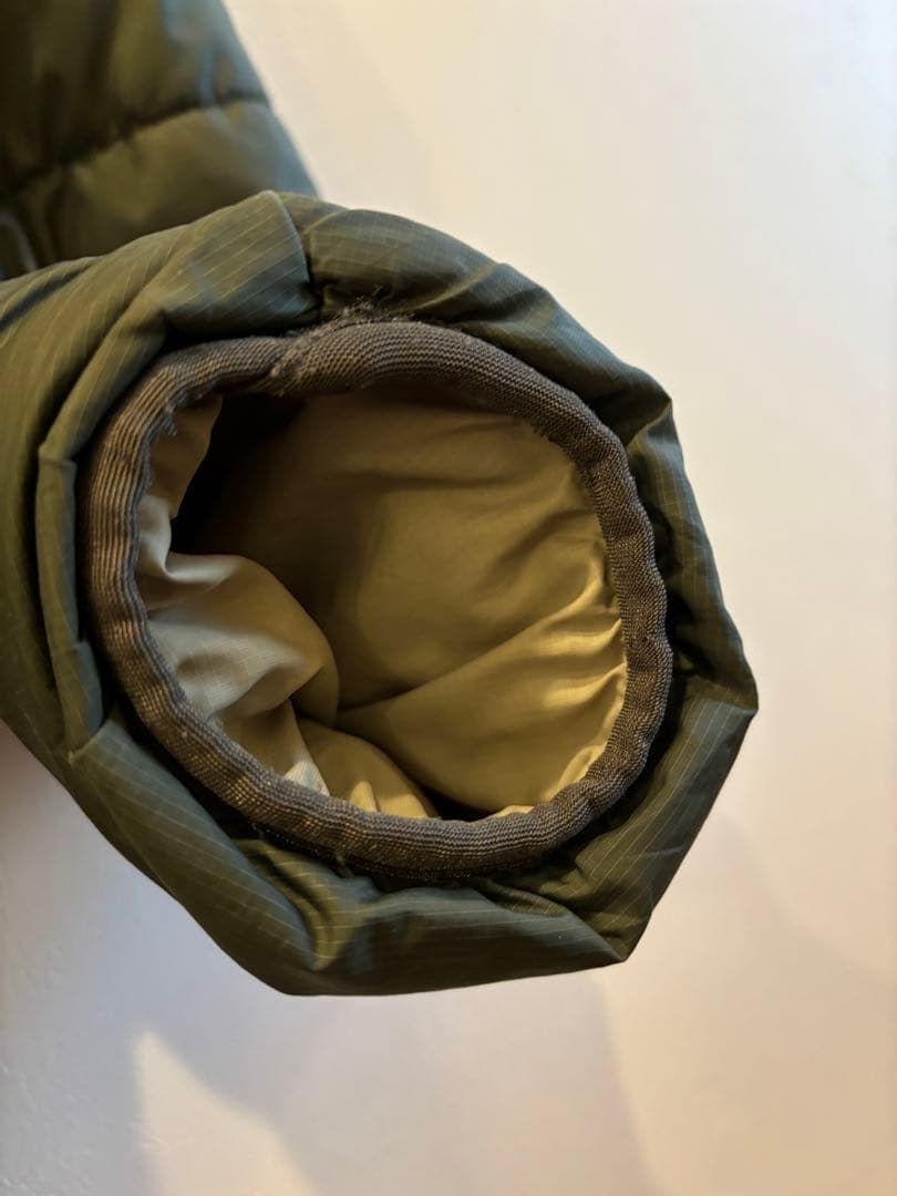 00s Patagonia puff jacket olive フードあり