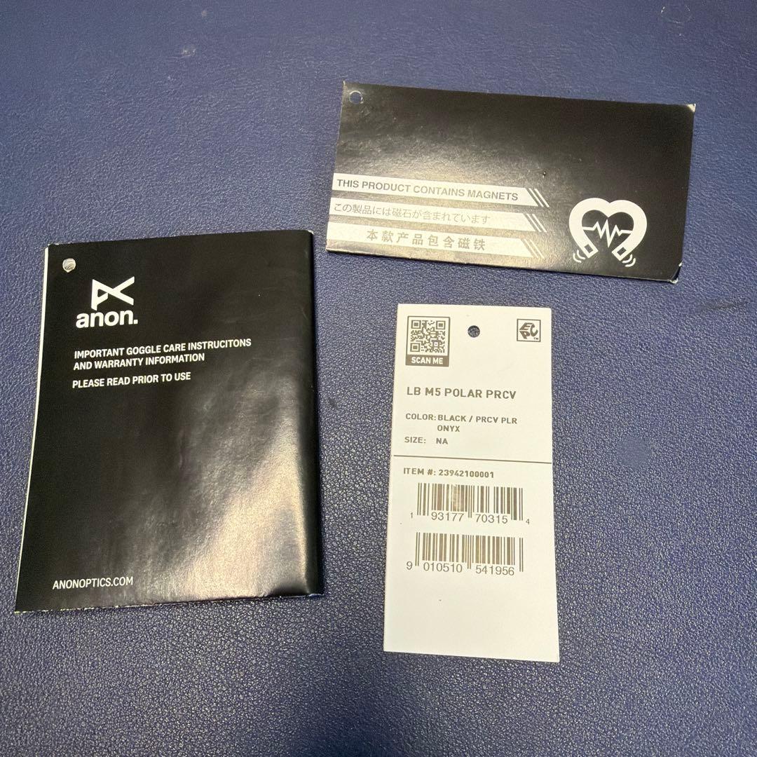 anon m5 ゴーグル ボーナスレンズ ネックウォーマー 付き MFI