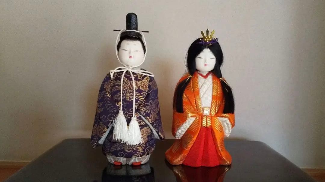 真多呂人形 お雛さま 親王飾り 立雛 木目込人形 桃の節句　希少品