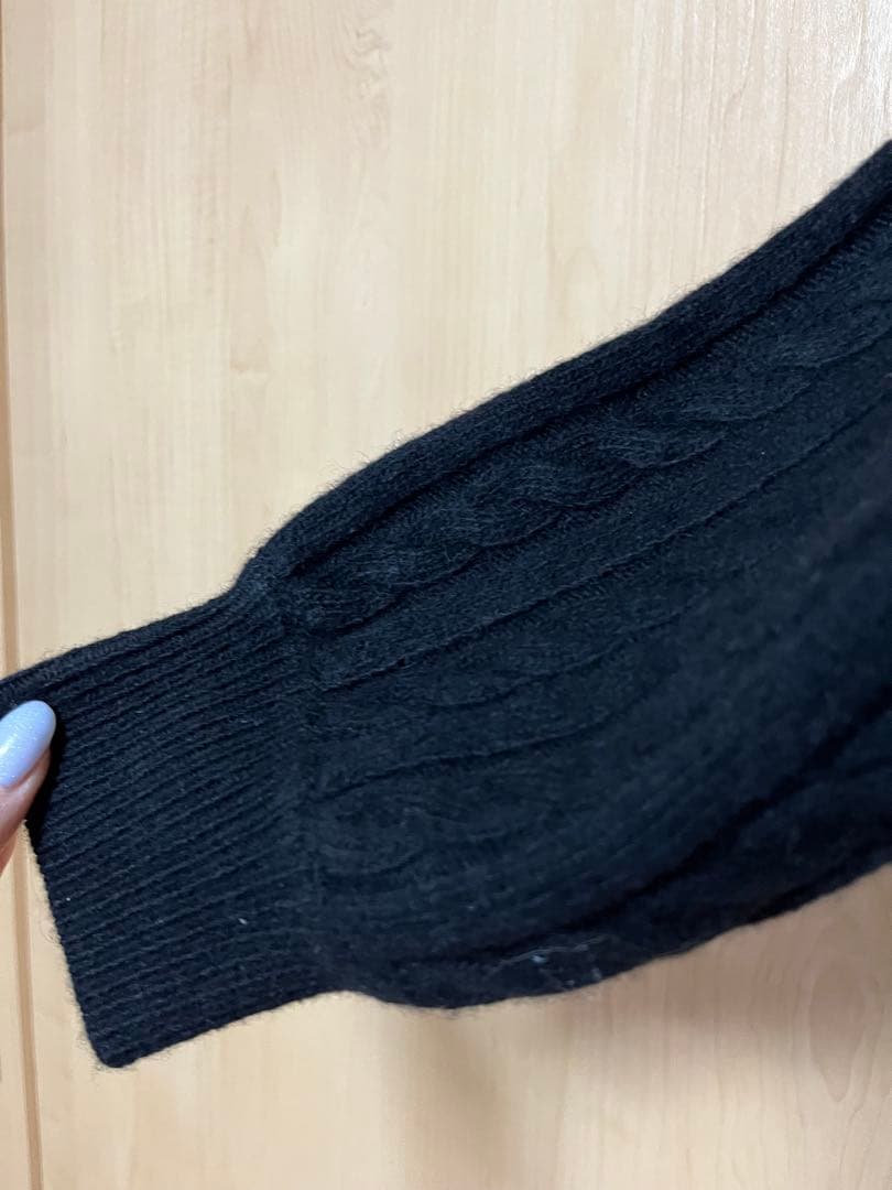 お値下げ❣️ジャスグリッティウールカシミヤペプラムカーデ　Mサイズ