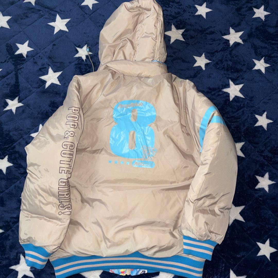 ANGEL BLUE フード付きリバーシブルダウンジャケット　Lサイズ(160)