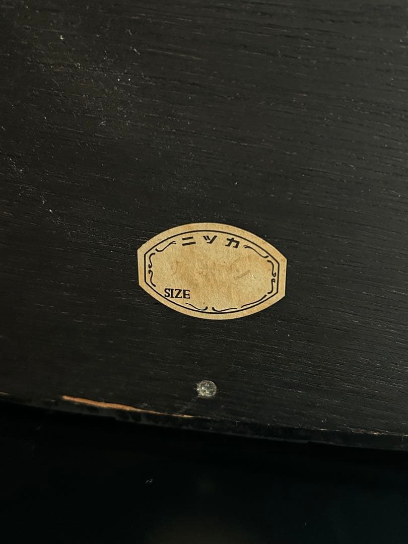 アンティーク　ニッカ　壁掛け鏡　リボン　ウォールミラー　昭和レトロ　ビンテージ