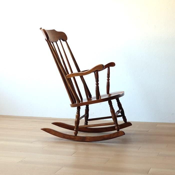 ヴィンテージ ロッキングチェア 飛騨の家具 古家具 ブナ材 無垢材