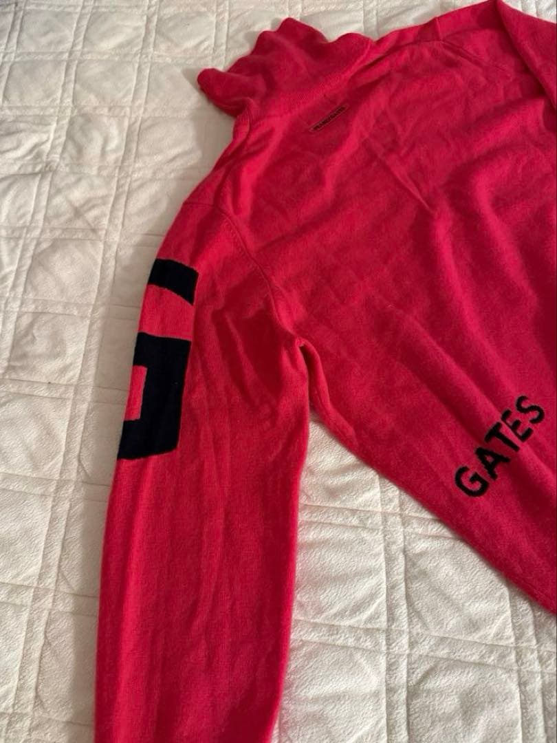 PEARLY GATES ピンク カシミヤ　タートルネックセーター　サイズ7