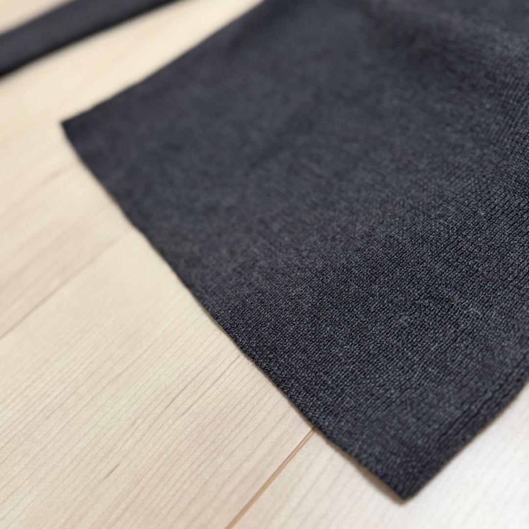 LIMI feu リミフゥ フード付き モンキーニット ウール100% S