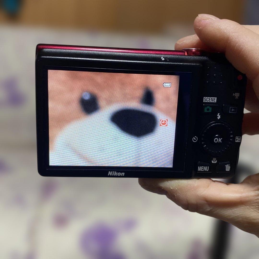 Nikon COOLPIX S6200 レッド♢説明書&充電アダプター付き