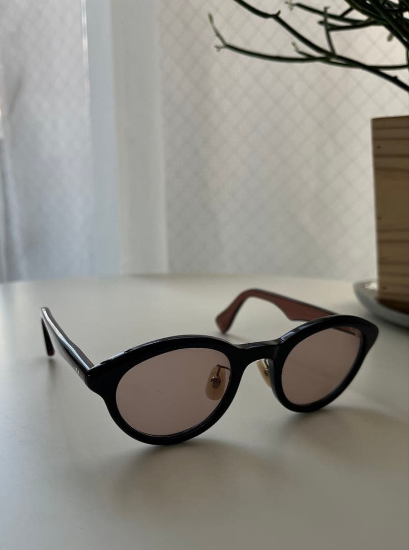 AKITTO「cel4」2019 サングラス48◻︎22パープル×ブラウンアキット