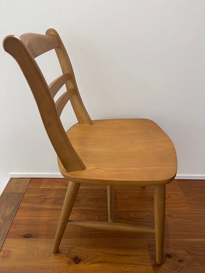 松田家具　木製 ダイニングチェア ナチュラル シンプルデザイン椅子　アンティーク