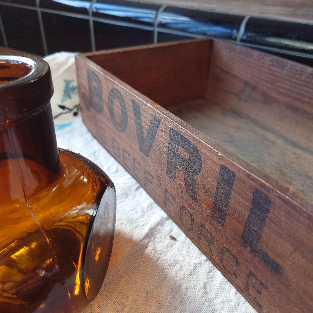 イギリスアンティークBovril 木製ボックス