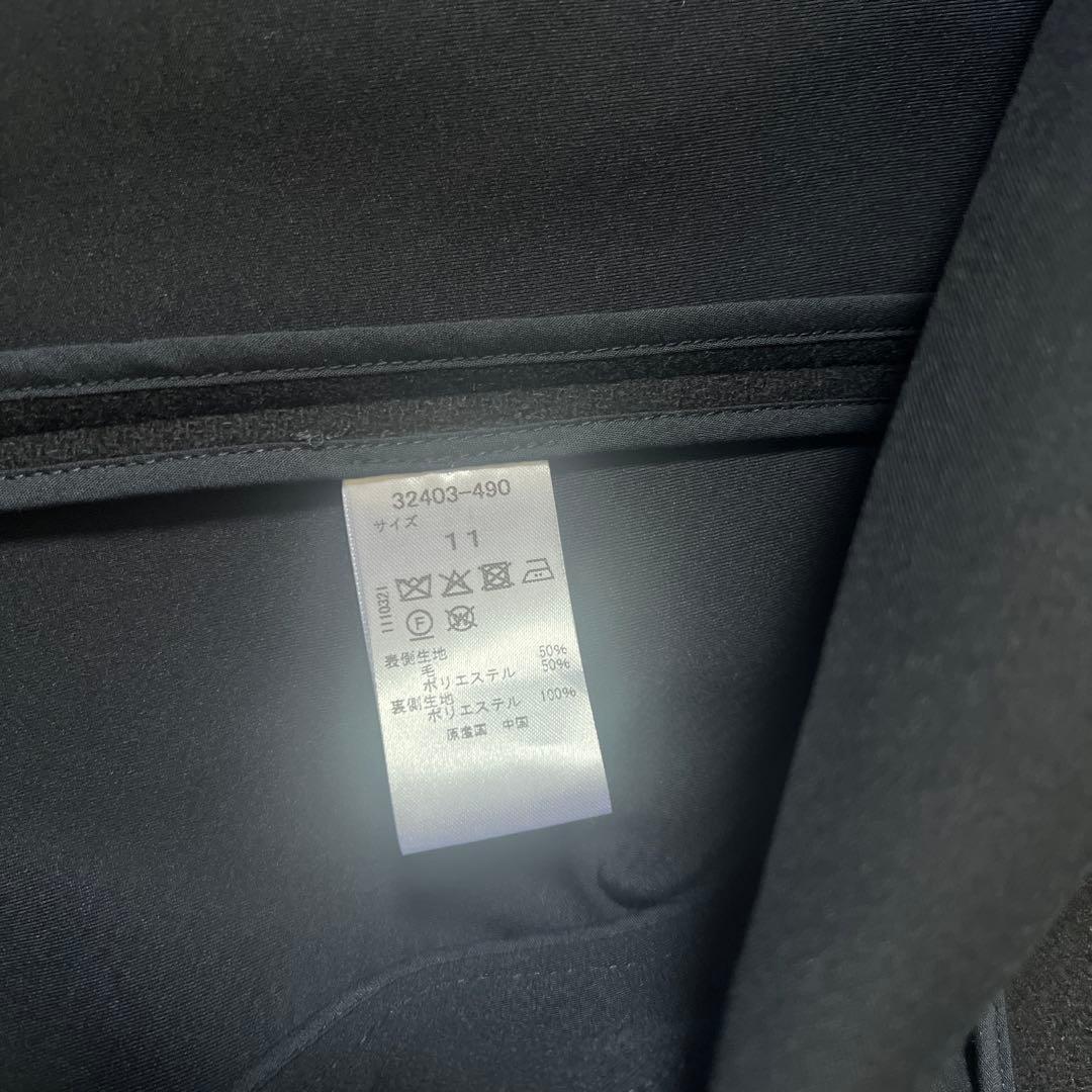 レディース　ダブルブレスト ピーコート　Ｌサイズ　新品　ミッドナイトブルー