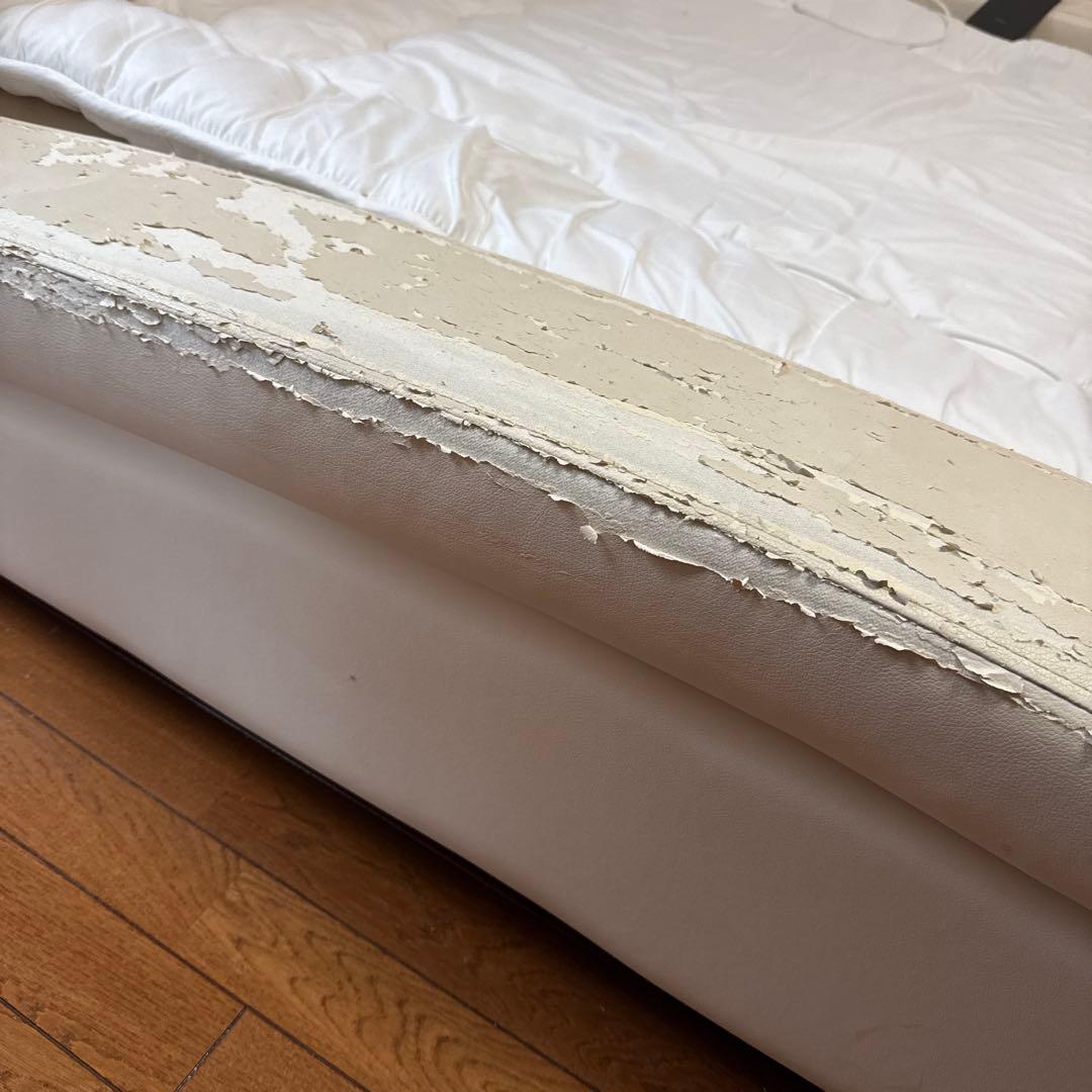 アルモニア セミダブル ベッド フレーム ホワイト 高級