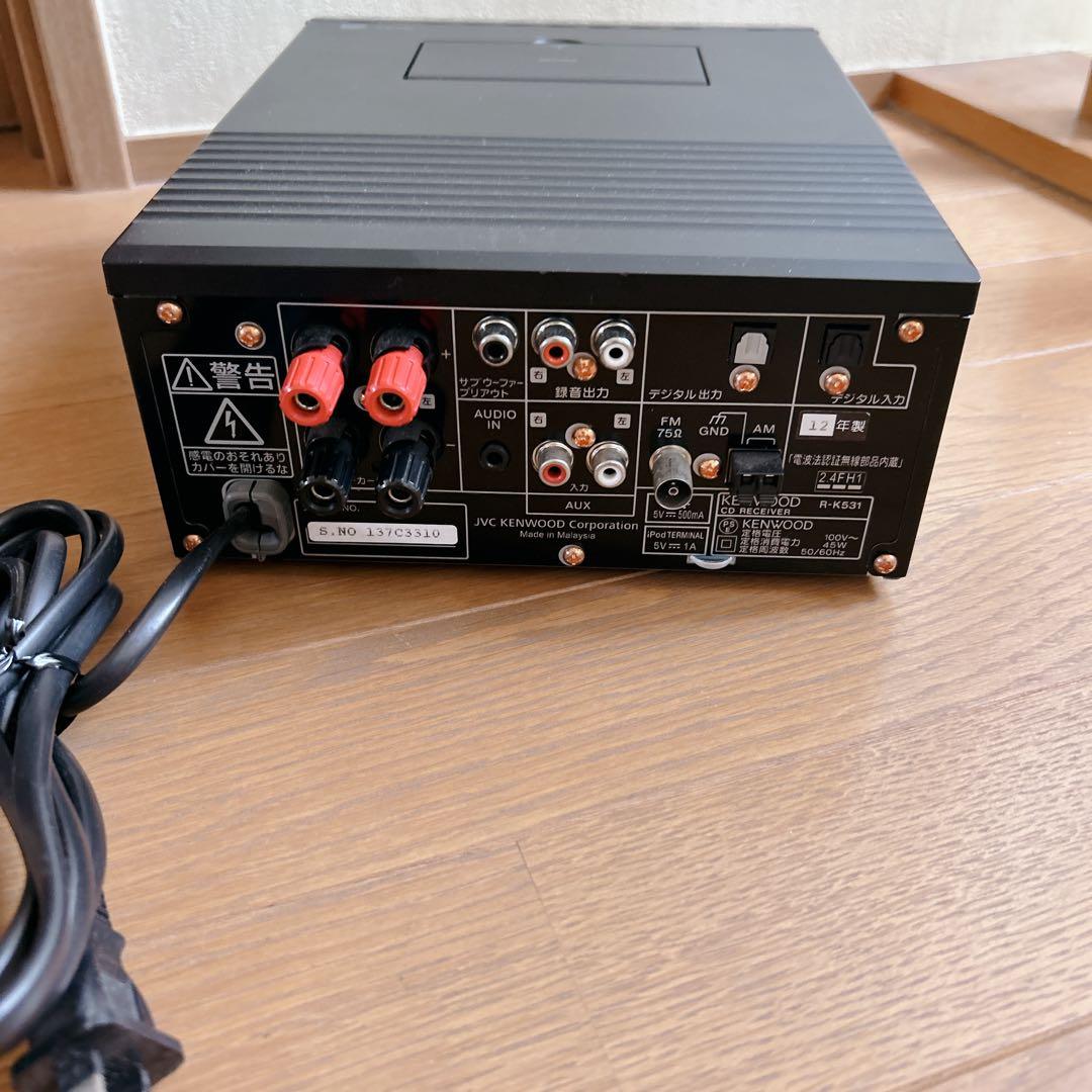 美品 KENWOOD 高性能 ミニコンポ Bluetooth R-K531 希少