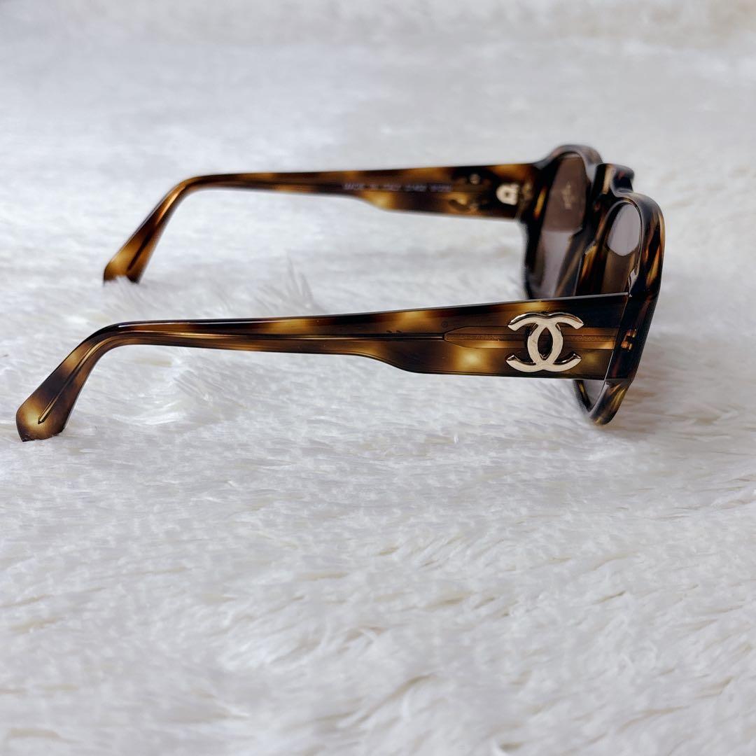 美品✨CHANEL サングラス ココマーク ゴールド金具 べっ甲柄 レディース