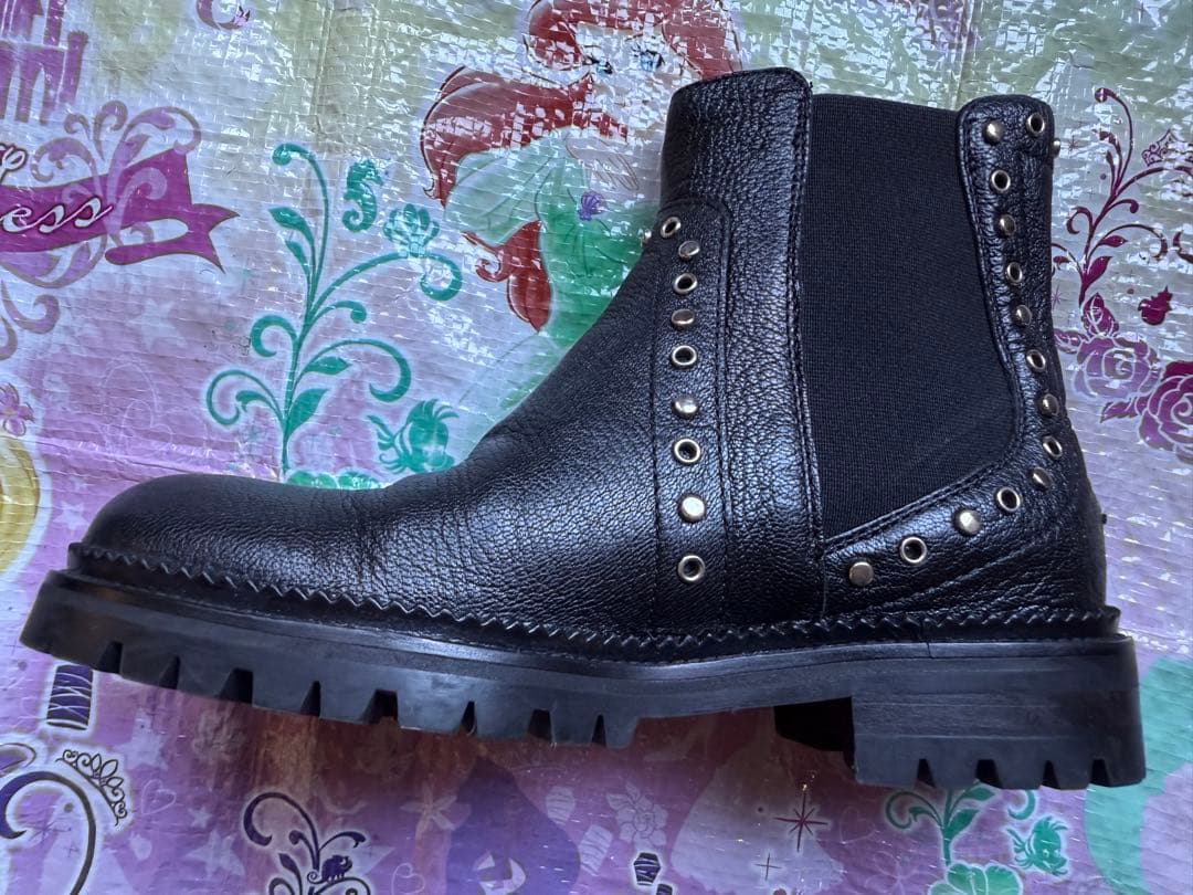 ジミーチュウ　ショートブーツ　サイドゴアブーツ