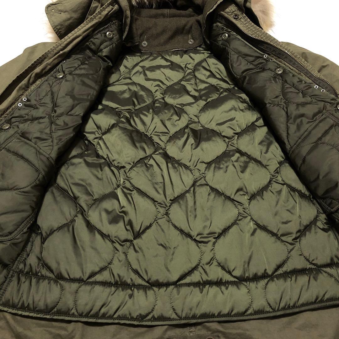 【ゴア】モッズコート ミリタリー キルトインナー ラクーンファー 脱着可能 良品