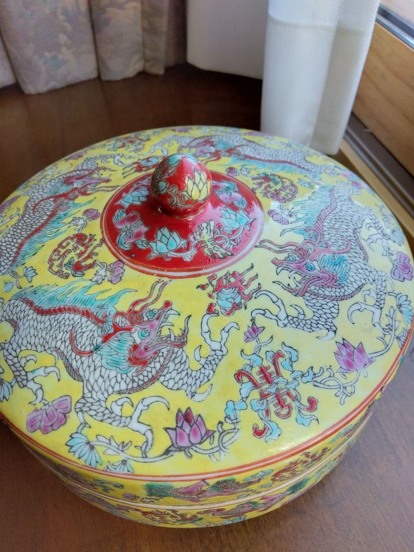 中国古美術　色絵陶器