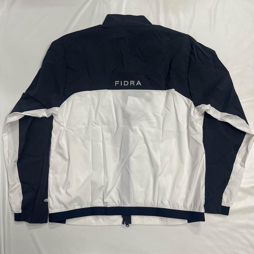 FIDRA ゴルフウェア ストレッチ ブロッキングジャケット XXL 白×紺
