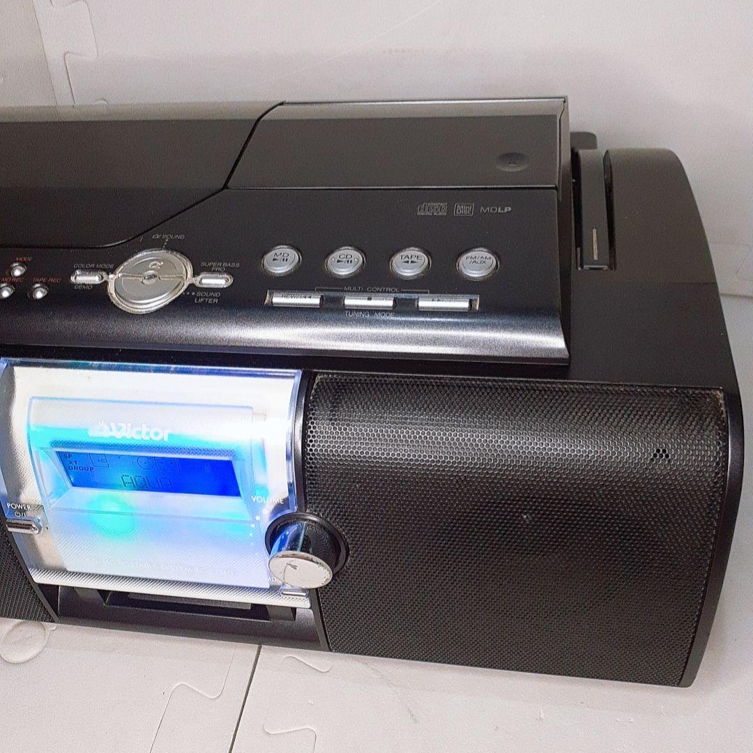 【レア】VICTOR RC-L1MD-8 ブラック CD・MD・ラジカセ