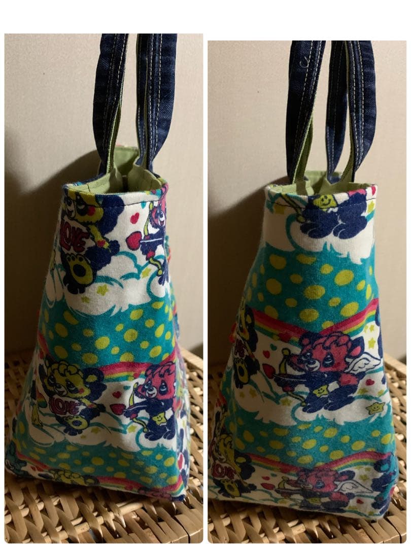 【SA】ワイヤー口金ボストンバッグ(L)×1、(小)×1、四角トートバッグ